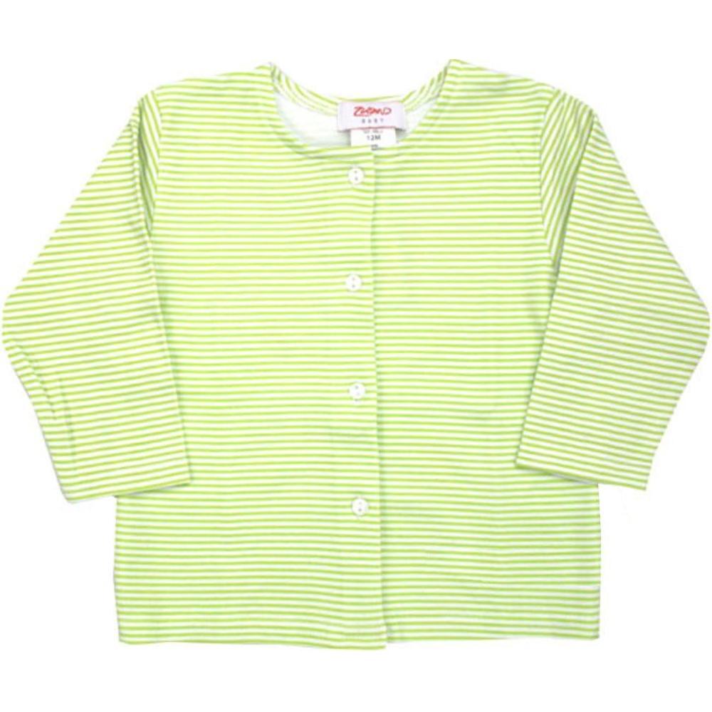imageZutano Lime Candy Stripe Jacket  Unisex Baby  12 Months