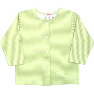 Zutano Lime Candy Stripe Jacket – Unisex Baby – 12 Months