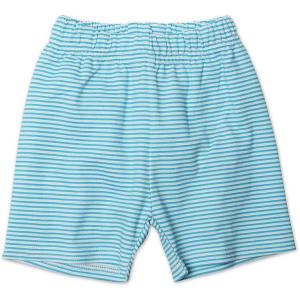 Zutano Unisex baby Candy Stripe Short, Pool, 6 Months