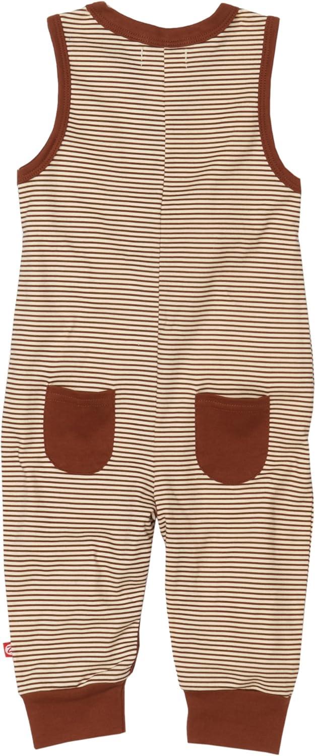 imageZutano Candy Stripe Sleeveless RomperChocolate