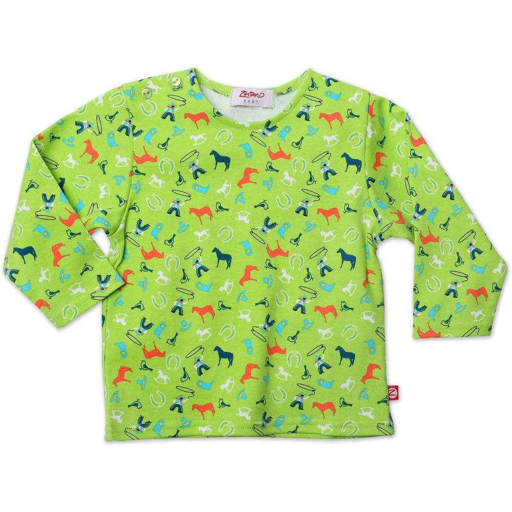 imageZutano Baby Boys Happy Camper Long Sleeve TShirtLime