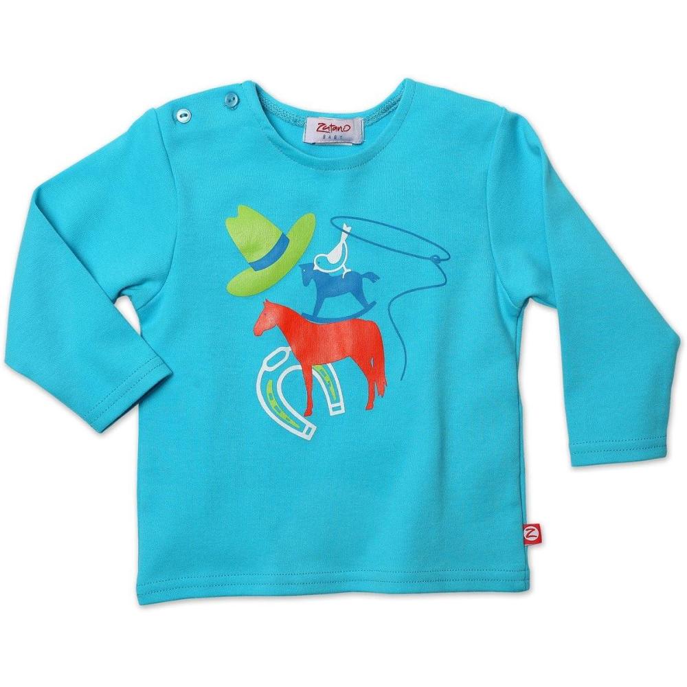 imageZutano Baby Boys Lasso Screen Long Sleeve T Shirt PoolPool