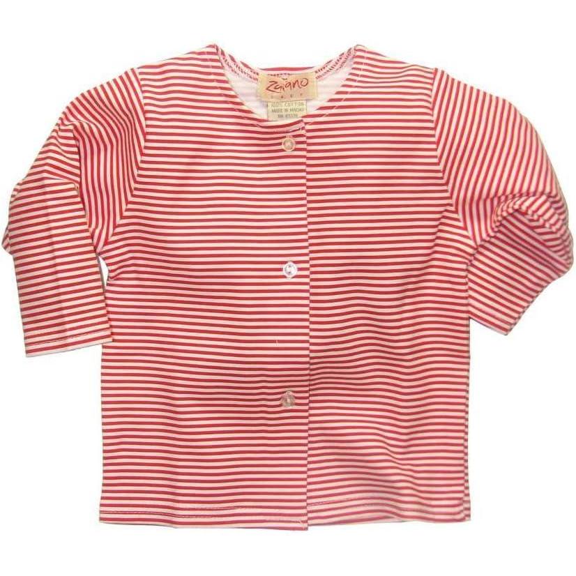 imageZutano Red Candy Stripe Jacket Unisex Baby Infant 612 Mths