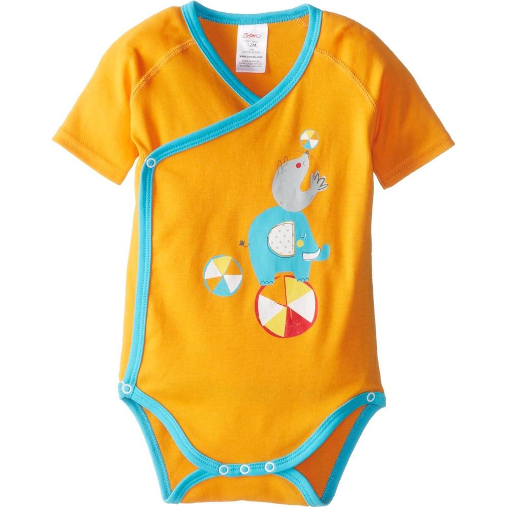 imageZutano Unisex baby Showtime Screen Short Sleeve WrapOrange