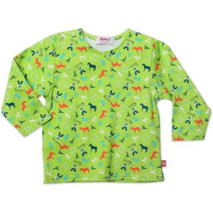Zutano Baby Boys Happy Camper Long Sleeve T-Shirt(Lime)
