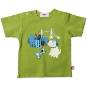 Zutano Baby Boys O’Reilly Check Short Sleeve Screen Tshirt(Moss)