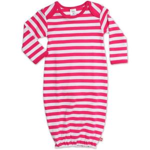 Zutano Baby-Girls Newborn Primary Stripe Gown(Fuchsia)