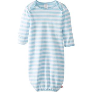 Zutano Unisex baby Pastel Stripe Gown(Bluebird/White)