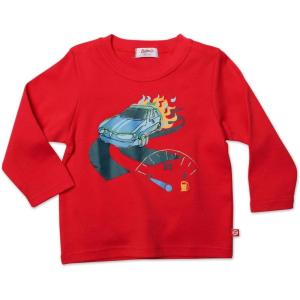 Zutano Little Boys’ Moto Screen Long Sleeve T-Shirt(Red)