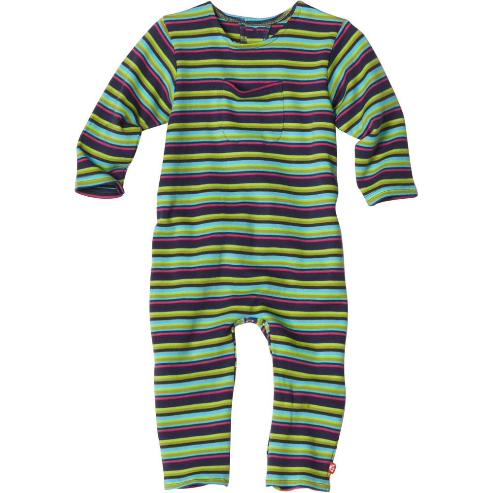imageZutano Newborn BabyGirls Midnight Stripe CoverallFuchsiaNavy