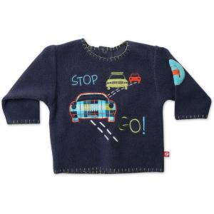 Zutano Baby Boys’ Fleece Piccadilly Pullover(Navy)