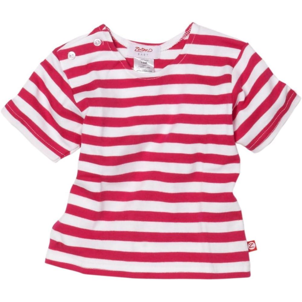 imageZutano Baby Girls Giardini Short Sleeve T ShirtFuchsiaWhite