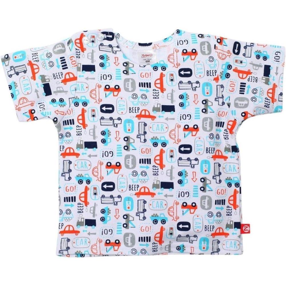 imageZutano Beep Beep TShirt Baby White6 Months