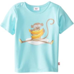 Zutano Baby Girls’ Giardini Short Sleeve T Shirt(Aqua)