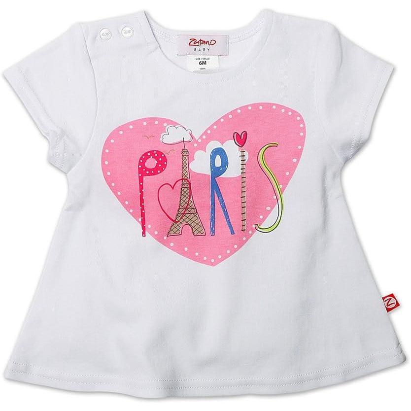 imageZutano Baby Girls Be Mine Screen Swing TeeWhite