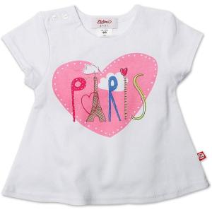Zutano Baby Girls’ Be Mine Screen Swing Tee(White)