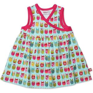 Zutano Baby-Girls Newborn Digital Surplice Dress(Aqua)