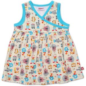 Zutano Baby-Girls Newborn Digital Surplice Dress(Cream)
