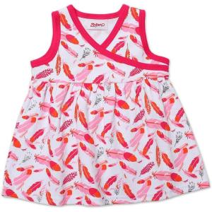 Zutano Baby-Girls Newborn Digital Surplice Dress(Fuchsia)