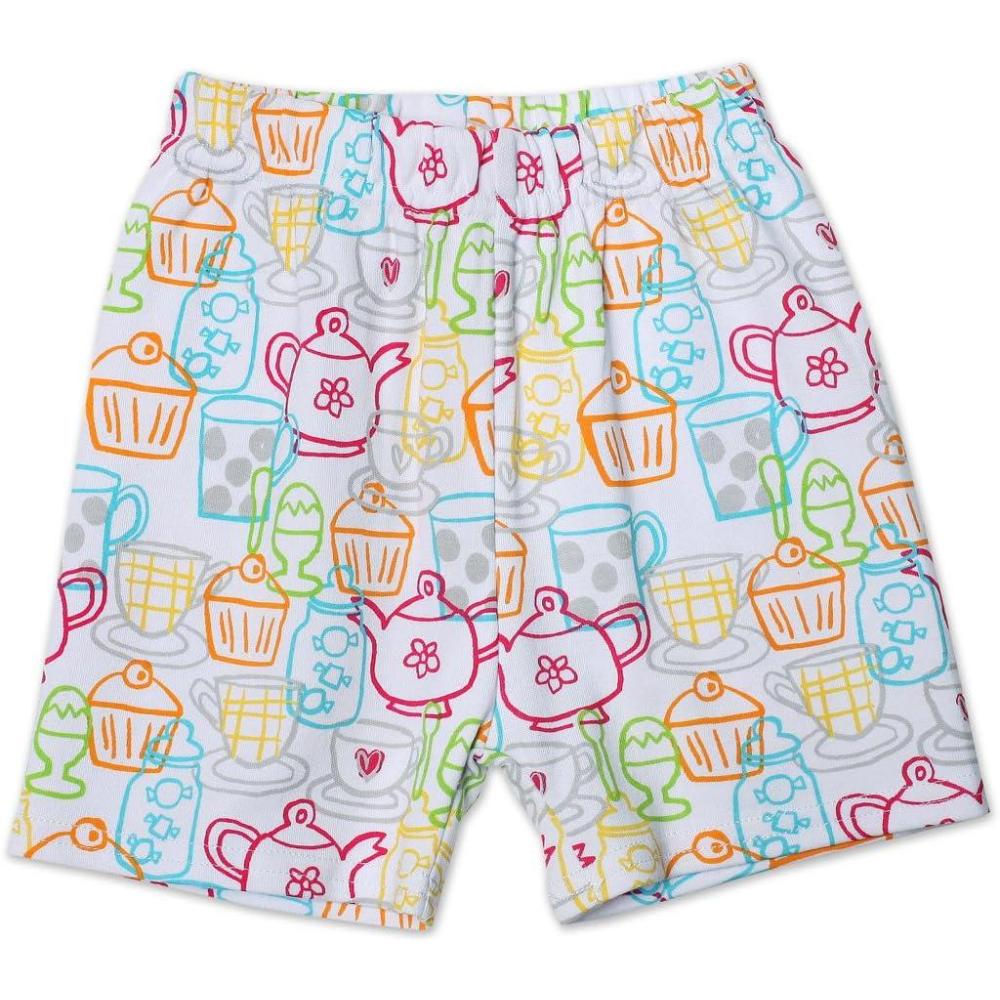 imageZutano Baby Girls Cups And Cakes ShortWhite