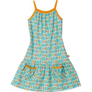 Zutano Little Girls’ Zutano Surfin Puff Pocket Dress(Aqua)