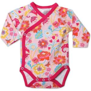 Zutano Baby Girls’ Secret Garden Long Sleeve Body Wrap(Pink)
