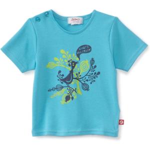 Zutano Baby Girls’ Hello Friends Short Sleeve Screen T Shirt(Pool)