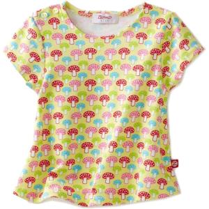 Zutano Baby Girls’ Mushrooms Swing Tee(Celery)