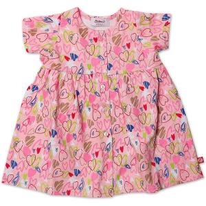 Zutano Baby Girls’ Love You Short Sleeve Dress(Blush)