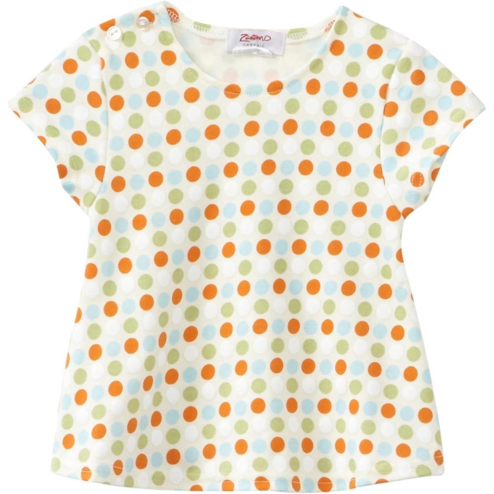 imageZutano Baby Girls Sunset Dots Organic Swing TeeOrange