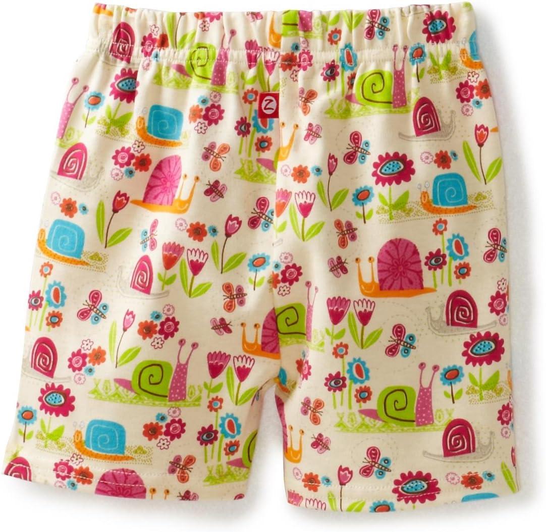 imageZutano Baby Girls Garden Snail ShortCream