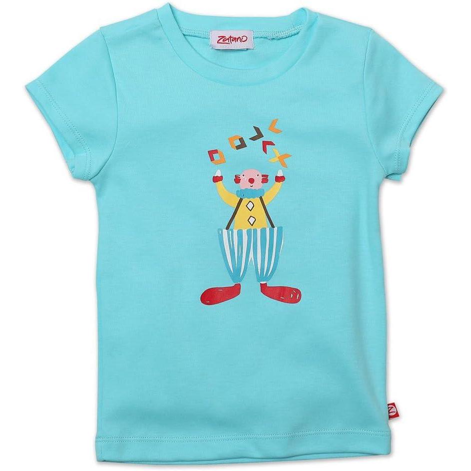 imageZutano Little Girls Juggling Screen Cap Sleeve TeeAqua