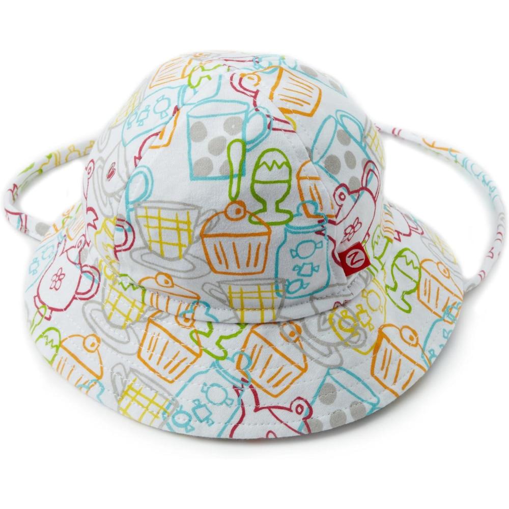imageZutano Baby Girls Cups And Cakes Sun HatWhite