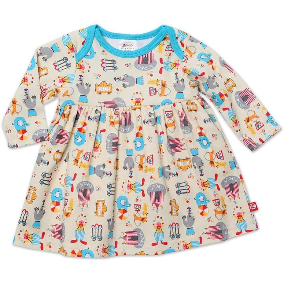 imageZutano BabyGirls Newborn Le Cirque Long Sleeve DressCream