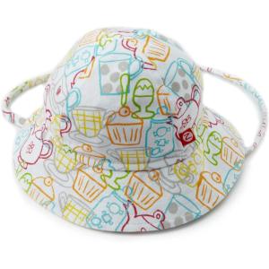 Zutano Baby Girls’ Cups And Cakes Sun Hat(White)