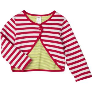 Zutano Little Girls’ Zutano Primary Stripe Reversible Shrug(Fuchsia)