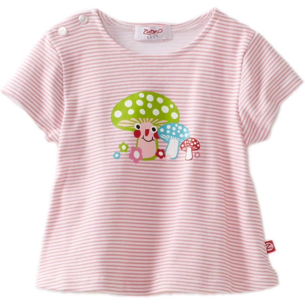 imageZutano Baby Girls Mushroom Smile Screen Swing Tee39 Pink