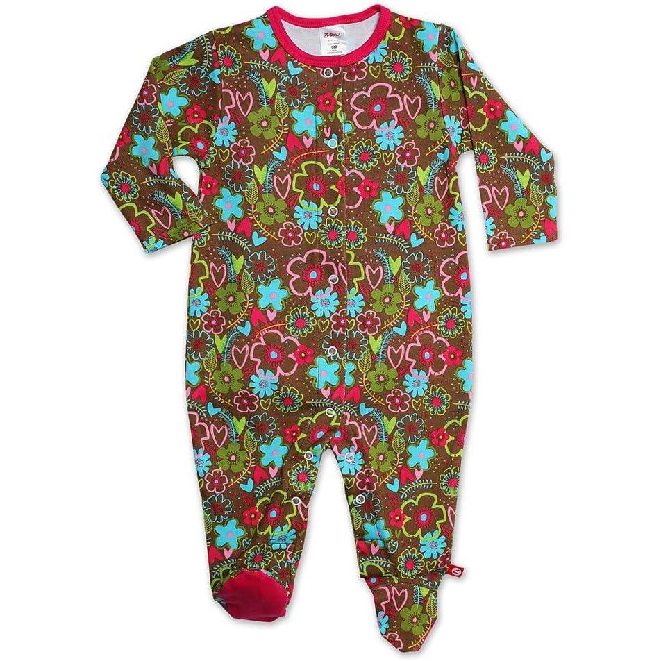 imageZutano Baby Girls Sugar Bramble FootieChocolate