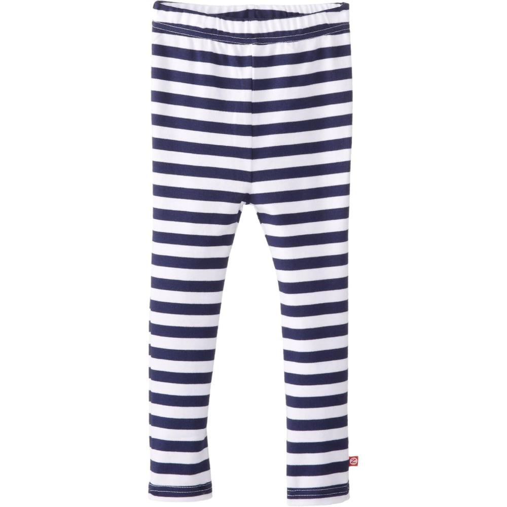 imageZutano Little Girls Primary Stripe Skinny LeggingNavyWhite