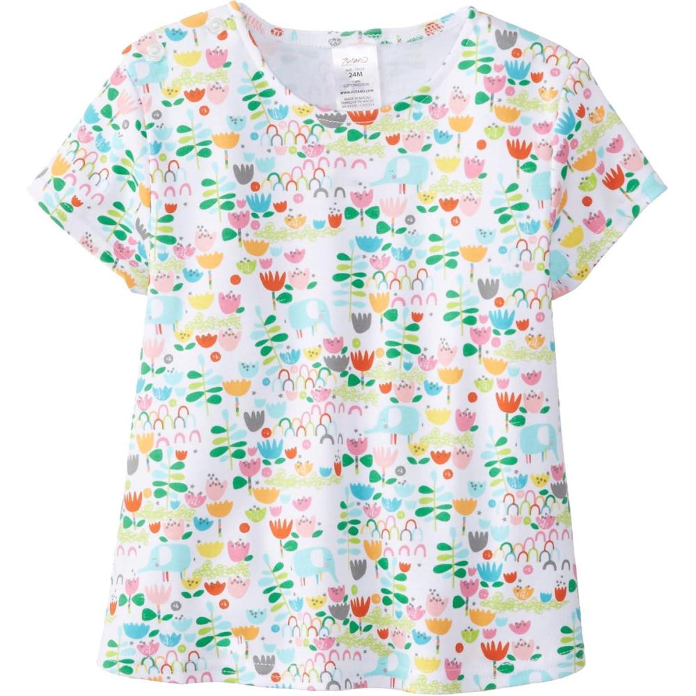 imageZutano Baby Girls Elephantasia Swing TeeWhite