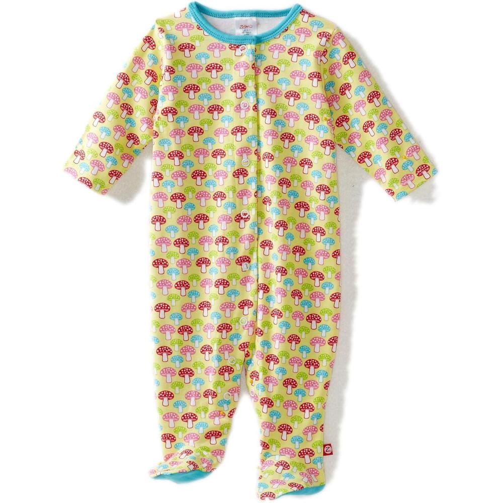 imageZutano Babygirls Infant Mushrooms FootieCelery