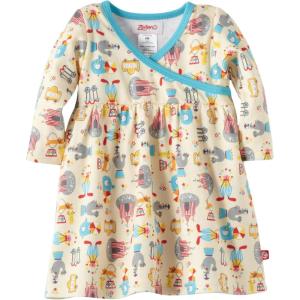 Zutano Baby Girls’ Le Cirque Long Sleeve Wrap Dress(Cream)