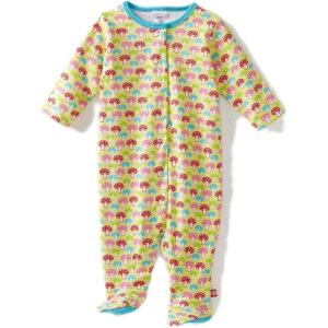 Zutano Baby-girls Infant Mushrooms Footie(Celery)