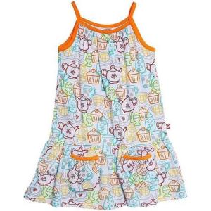 Zutano Cups and Cakes Puff Pocket Dress, Toddler Girls, 2T Multi