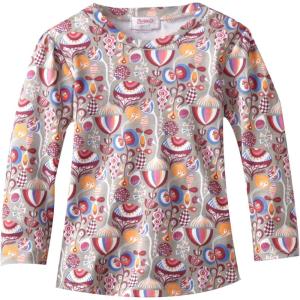 Zutano Little Girls’ Peacock Long Sleeve Fitted Tee(Stone)