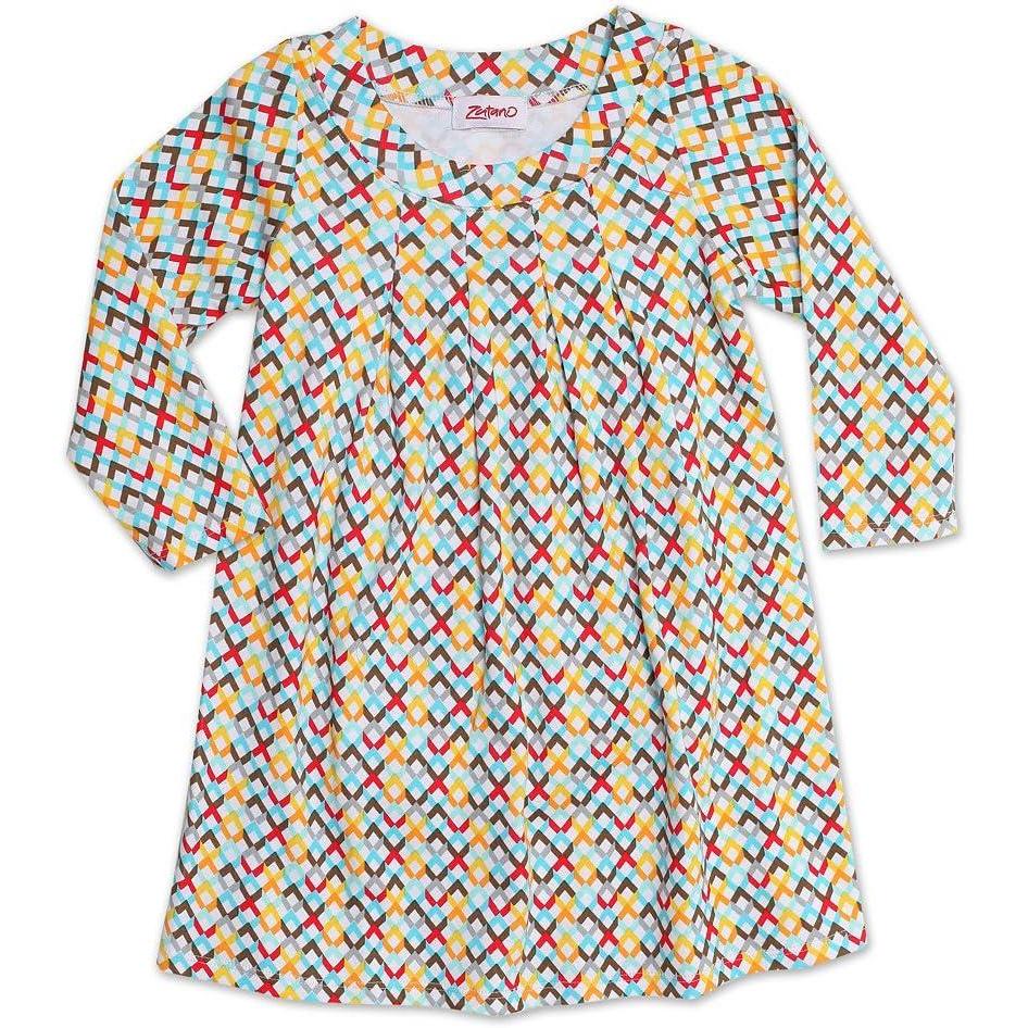 imageZutano Little Girls Helix Pleat DressMulti