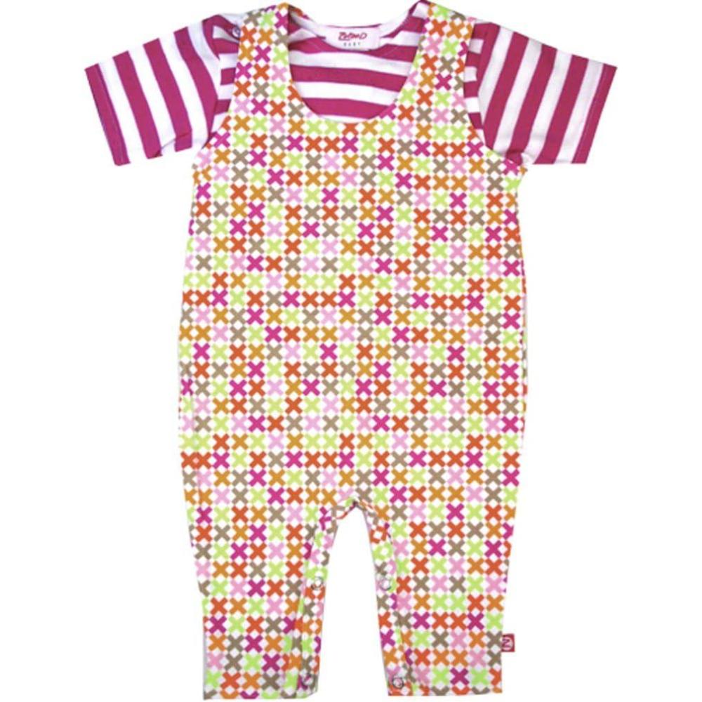 imageZutano Checker Box Overall Baby Girls 1218 Months Multicolored