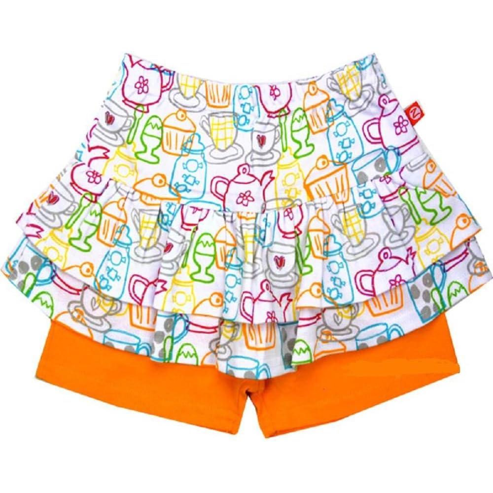 imageZutano Cups amp Cakes Ruffle Shorts Toddler Girls 24 T 2T White