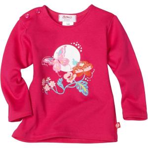 Zutano Baby-Girls Newborn Secret Garden Long Sleeve Screen Tee(Fuchsia)