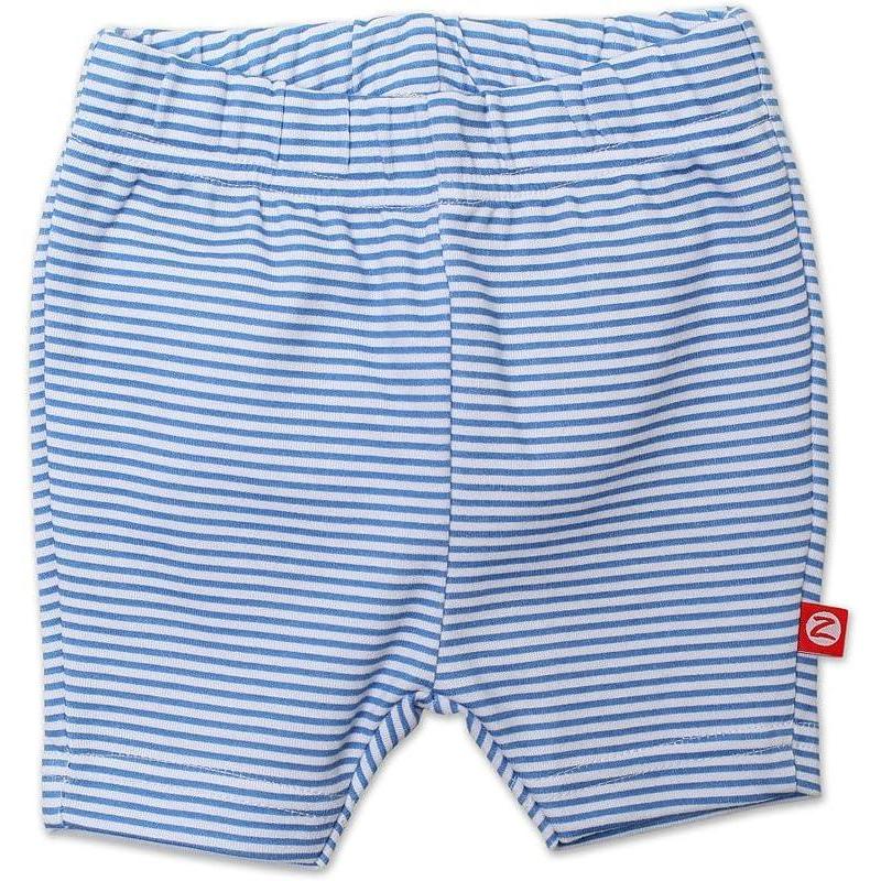 imageZutano Baby Girls Pastel Stripe Bike ShortsPeriwinkle
